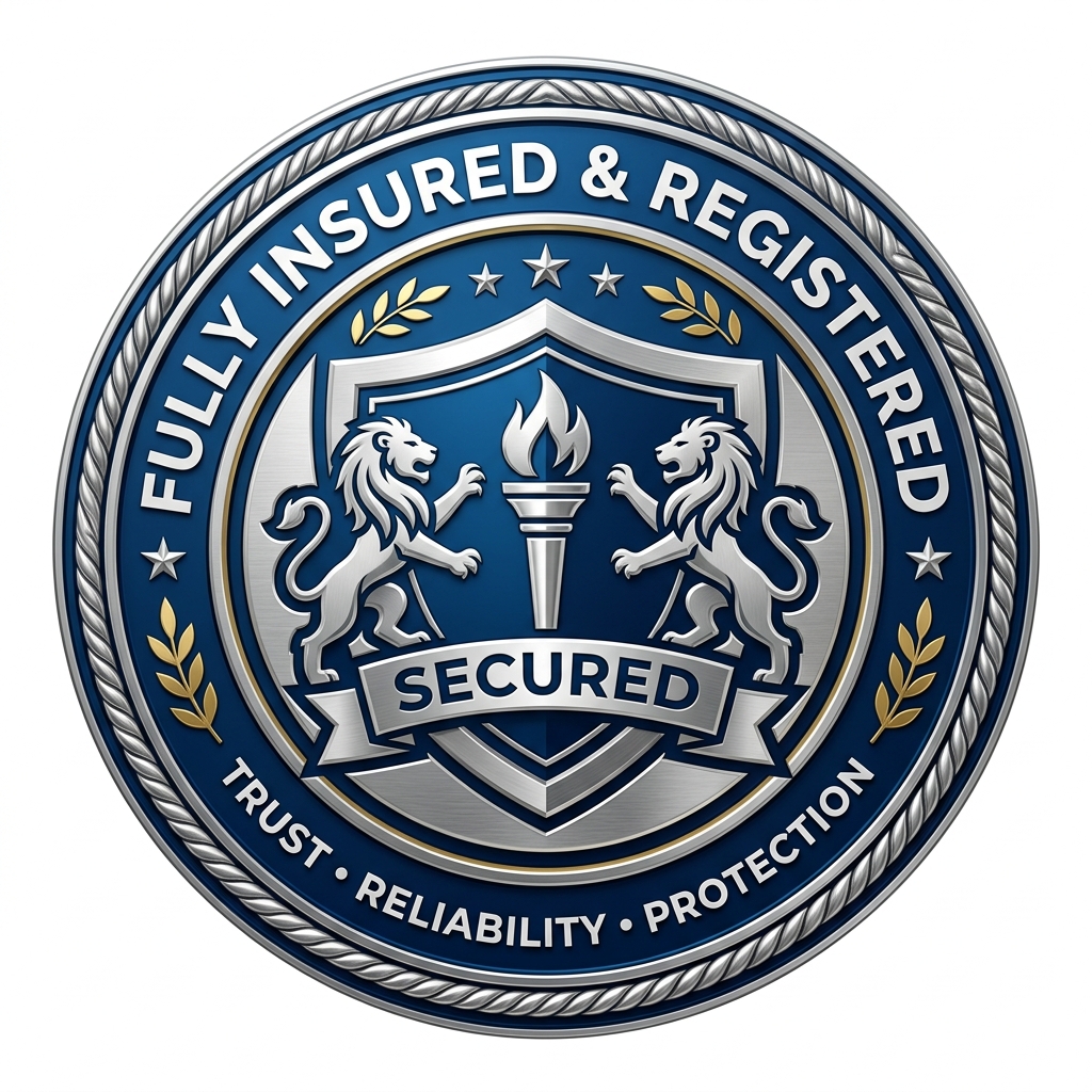 Fully Registered & Insured Badge
